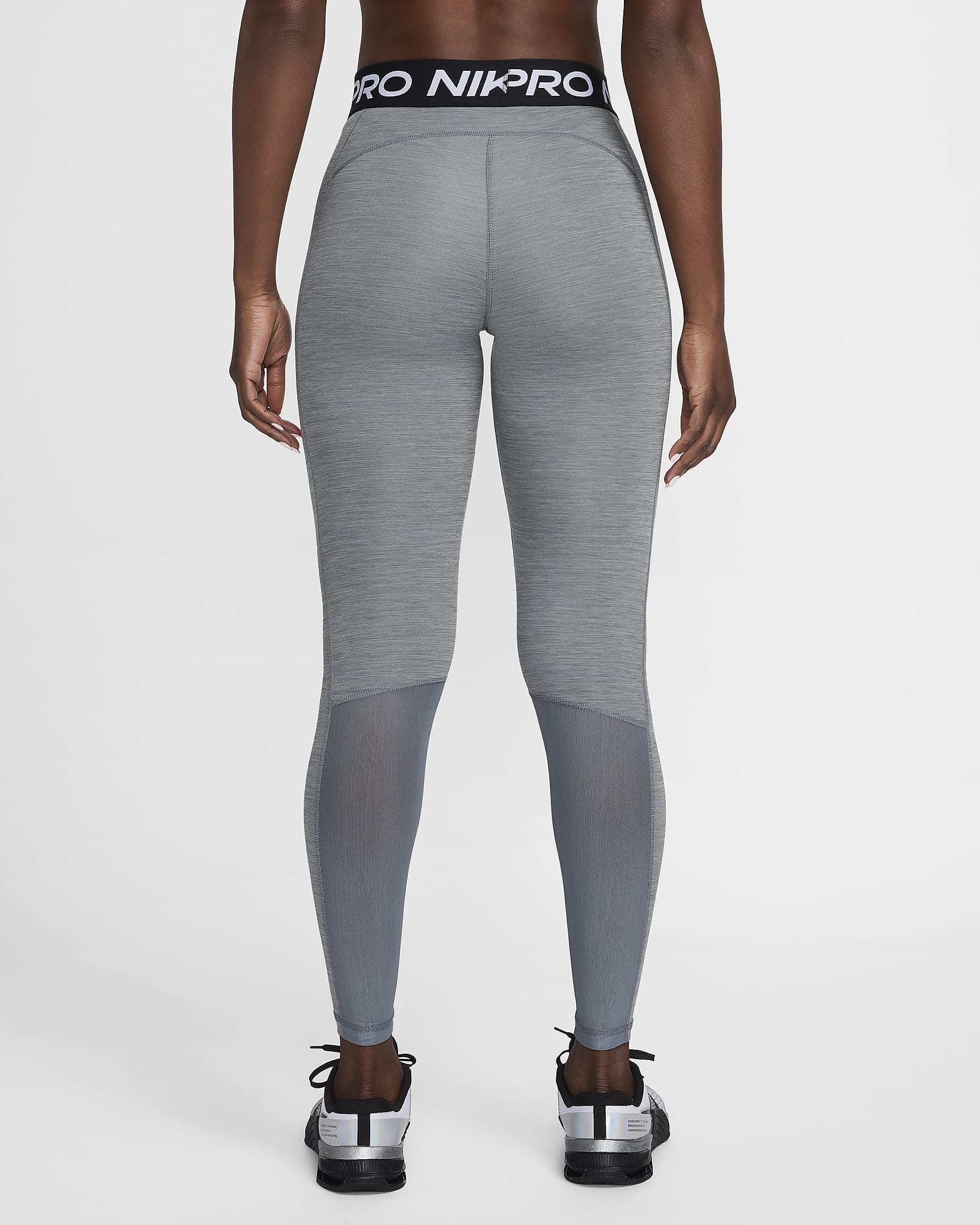 Nike Pro Women S Mid Rise Mesh Panelled Leggings Nike Uk